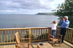 View from Decking area